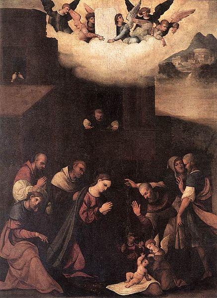 Lodovico Mazzolino The Adoration of the Shepherds china oil painting image
